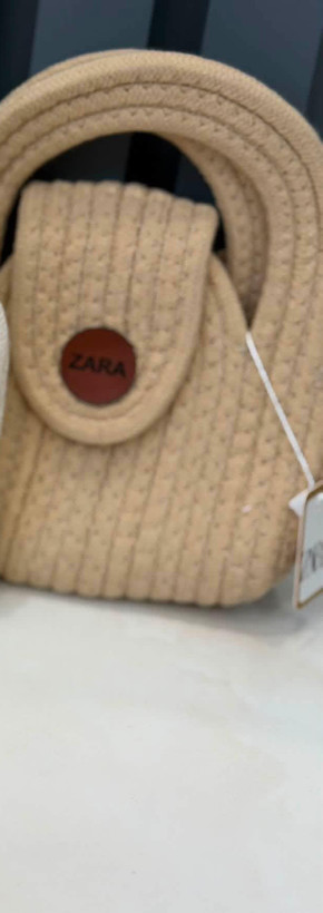 کیف دستی زنانه کنفی بند دار